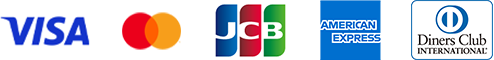 クレジットカード（VISA/マスターカード/JCB/American Express/diners Club）